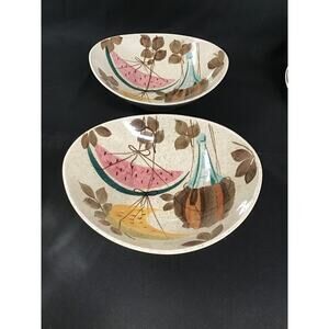 RED WING POTTERY TAMPICO PATTERN 9" Oval Serving Bowl (2 Available)